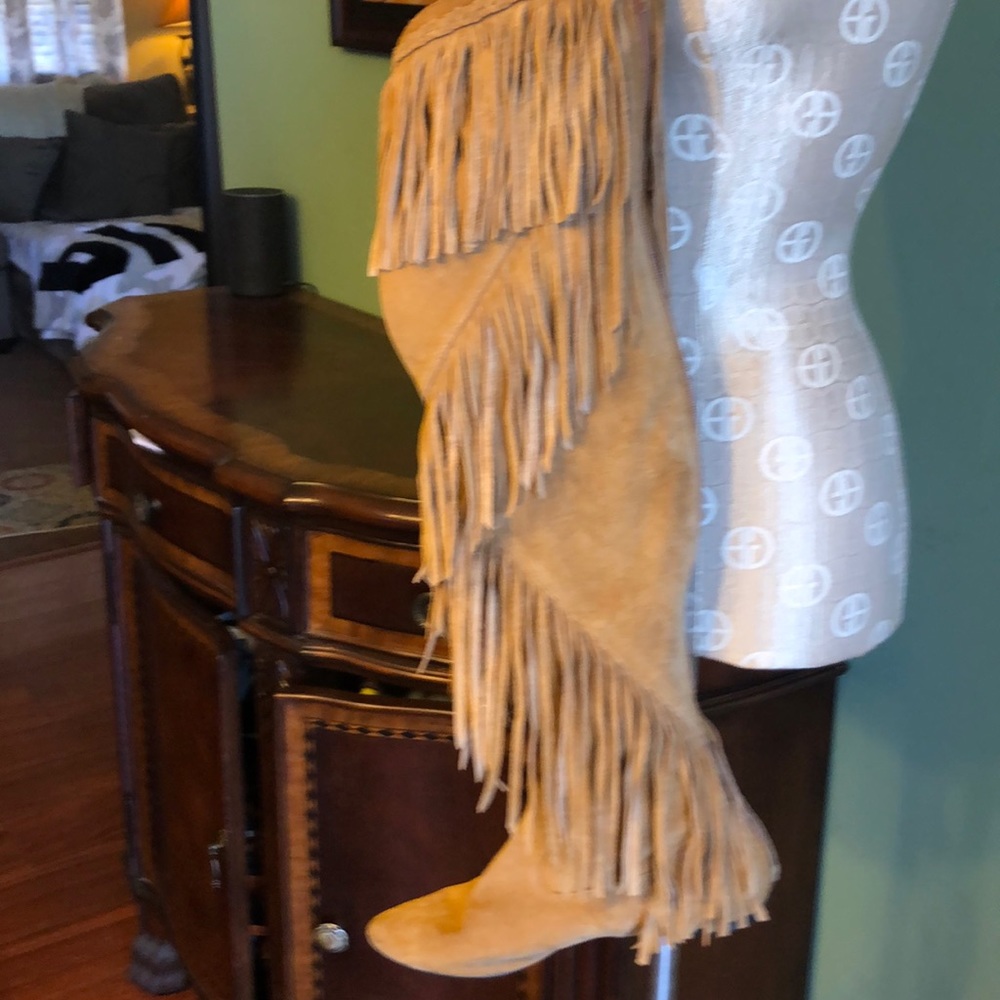 Sam Edelman Uri over the knee fringe boots